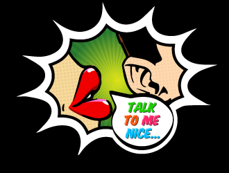 Talk To Me Nice logo design by gearfx