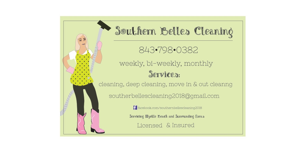 Southern Belles Cleaning logo design by not2shabby