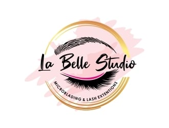 La Belle Studio   Microblading and lash extentions  logo design by ruki