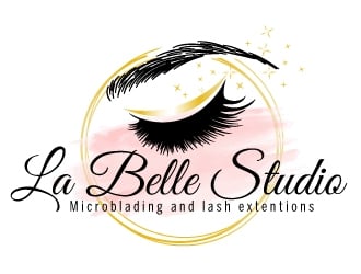 La Belle Studio   Microblading and lash extentions  logo design by AamirKhan