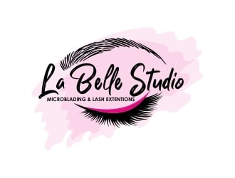 La Belle Studio   Microblading and lash extentions  logo design by ruki