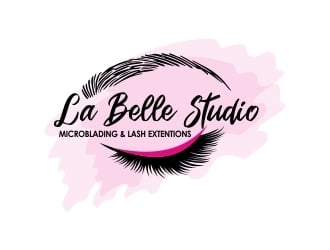 La Belle Studio   Microblading and lash extentions  logo design by ruki