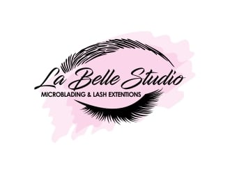 La Belle Studio   Microblading and lash extentions  logo design by ruki