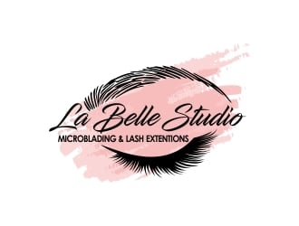 La Belle Studio   Microblading and lash extentions  logo design by ruki