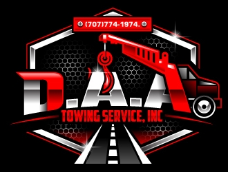 D.A.A. TOWING SERVICE, INC logo design by Suvendu