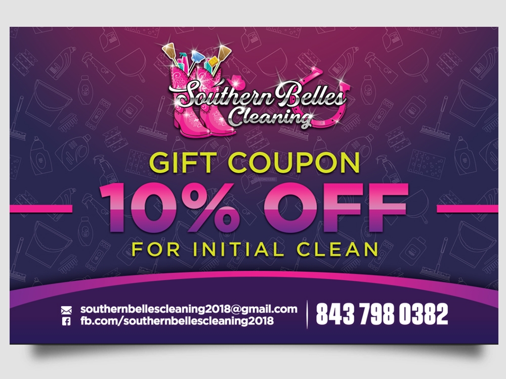 Southern Belles Cleaning logo design by Realistis