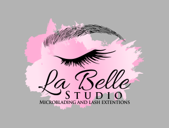 La Belle Studio   Microblading and lash extentions  logo design by done