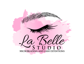 La Belle Studio   Microblading and lash extentions  logo design by done