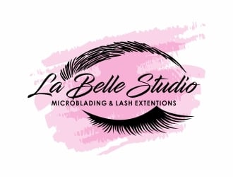 La Belle Studio   Microblading and lash extentions  logo design by ruki