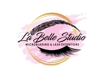 La Belle Studio   Microblading and lash extentions  logo design by ruki