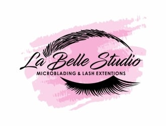 La Belle Studio   Microblading and lash extentions  logo design by ruki