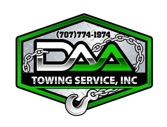 D.A.A. TOWING SERVICE, INC logo design by DreamLogoDesign