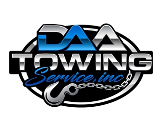 D.A.A. TOWING SERVICE, INC logo design by DreamLogoDesign