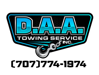 D.A.A. TOWING SERVICE, INC logo design by scriotx