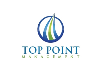 Top Point Management  logo design by nikkl