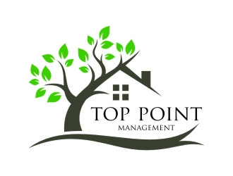 Top Point Management  logo design by jetzu