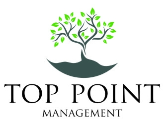 Top Point Management  logo design by jetzu