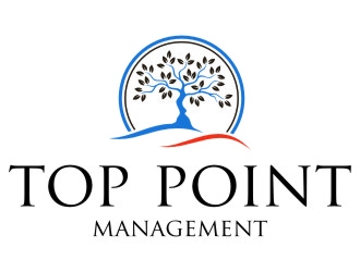 Top Point Management  logo design by jetzu