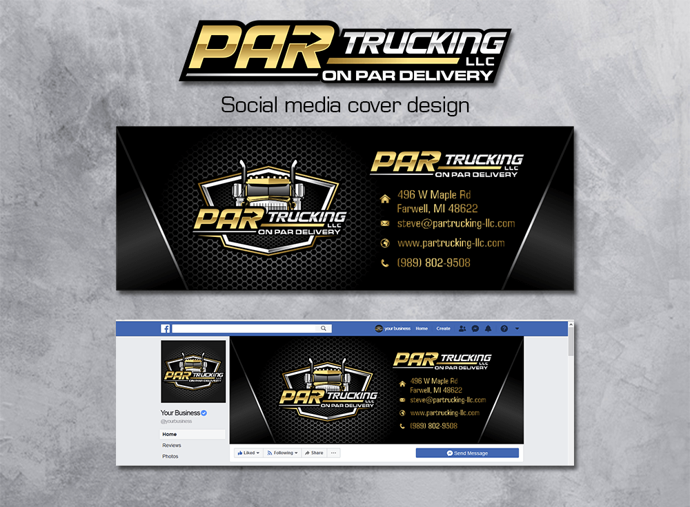 PAR Trucking, LLC logo design by onamel