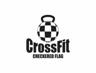 CrossFit Checkered Flag logo design by sarungan