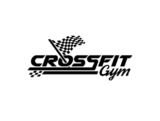 CrossFit Checkered Flag logo design by Rohan124
