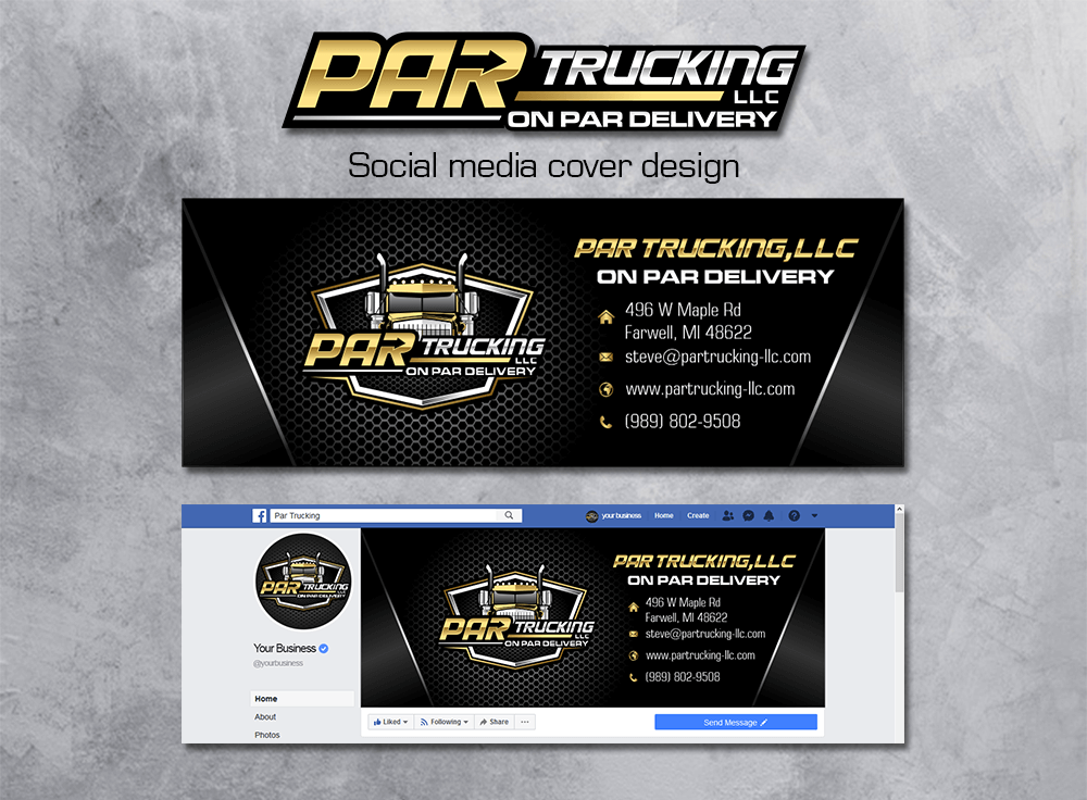 PAR Trucking, LLC logo design by onamel