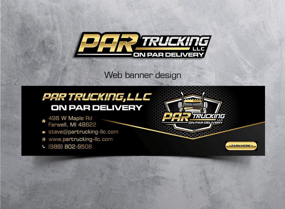 PAR Trucking, LLC logo design by onamel