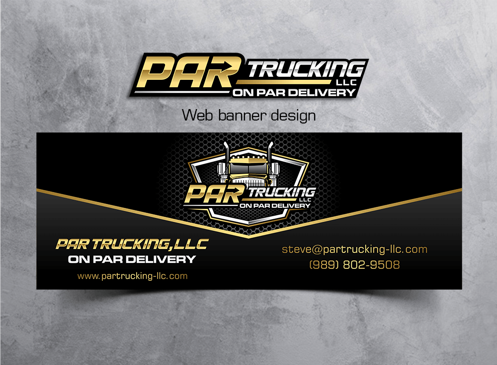 PAR Trucking, LLC logo design by onamel