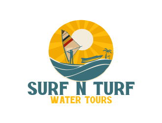 surf n turf water tours Logo Design - 48hourslogo
