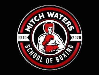 Mitch Waters School Of Boxing logo design by Benok