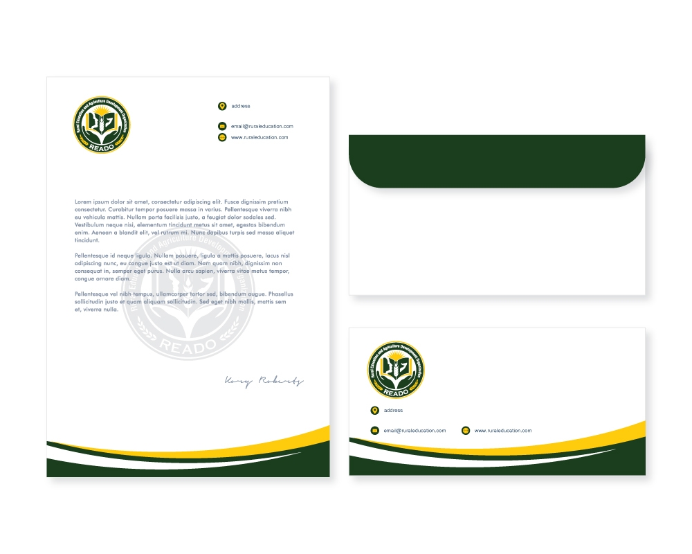 Rural Education and Agriculture Development Organization (READO) logo design by zakdesign700