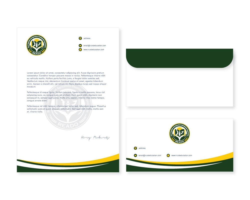 Rural Education and Agriculture Development Organization (READO) logo design by zakdesign700