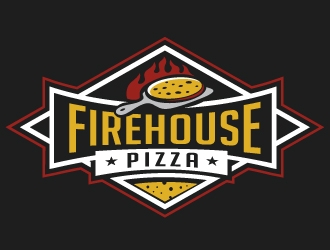 Firehouse Pizza logo design - 48hourslogo.com