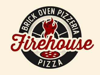Firehouse Pizza logo design - 48hourslogo.com