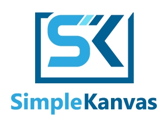 Simple Kanvas logo design by MonkDesign