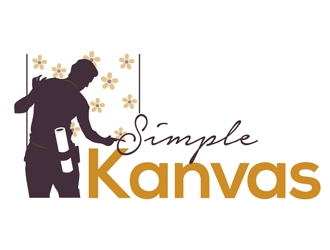 Simple Kanvas logo design by DreamLogoDesign