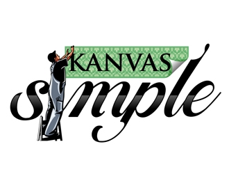 Simple Kanvas logo design by DreamLogoDesign