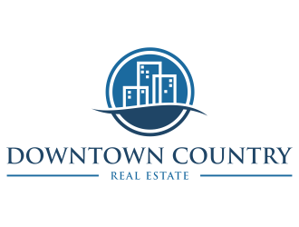 Downtown Country Real Estate logo design by p0peye