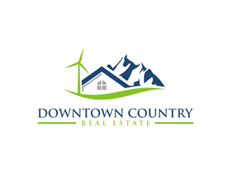 Downtown Country Real Estate logo design by Rizqy