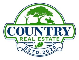 Country Real Estate  logo design by DreamLogoDesign