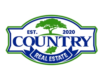 Country Real Estate  logo design by DreamLogoDesign