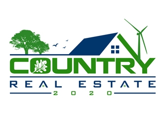 Country Real Estate  logo design by DreamLogoDesign