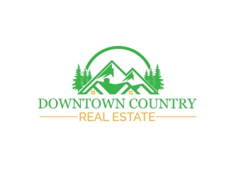 Downtown Country Real Estate logo design by JackPayne