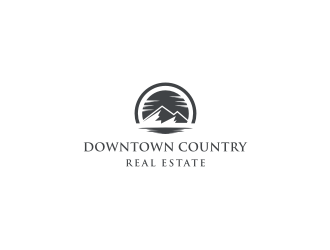 Downtown Country Real Estate logo design by kevlogo