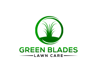 Green Blades Lawn Care logo design by keylogo