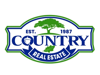 Country Real Estate  logo design by DreamLogoDesign