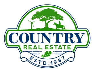 Country Real Estate  logo design by DreamLogoDesign