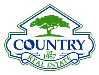 Country Real Estate  logo design by DreamLogoDesign