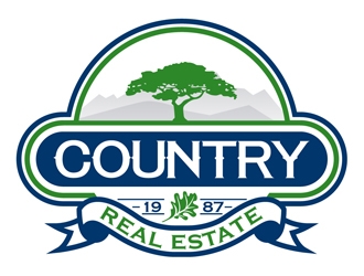 Country Real Estate  logo design by DreamLogoDesign