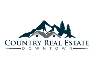 Downtown Country Real Estate logo design by usashi